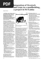 Integration of Livestock and Crops in A Smallholding, A Project in Sri Lanka