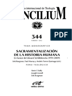 Sacramentalizacion de La Historia Humana Concilium 344