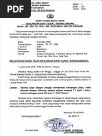 Contoh Surat Tanda Penerima Laporan Kehilangan Barang 