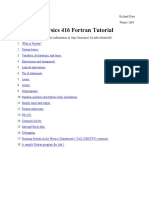 Physics Fortran Tutorial W04