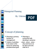 Managerial Planning