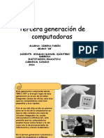 Diapositivas de La Tercera Generacion de Computacion