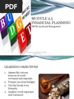 Module 2.4 Financial Planning