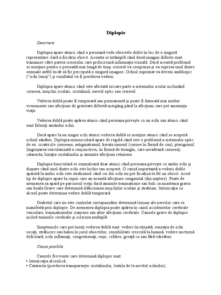 Diplopie | PDF