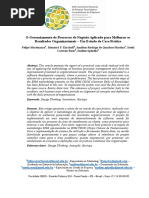 O Gerenciamento de Processos Negócio Aplicado Para Melhorar Os Resultados Organizaçionais