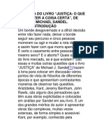 Resenha Livro JUSTIÇA o Que É Fazer A Coisa Certa