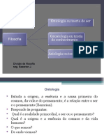 Divisão da filosofia em Ontologia, Gnosiologia e Axiologia