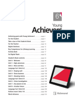 Young Achievers Teacher's Book contents overview