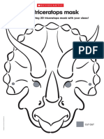 Create A Terrifying 2D Triceratops Mask With Your Class!