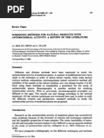 Download Screening Methods for Natural Products With Antimicrobial Activity a Review of the Literature by Charbel Acar SN31980644 doc pdf