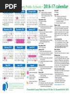 Chesterfield County Public Schools School Year Calendar 2016-2017 | PDF |  Schools | Educational Institutions