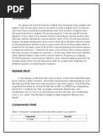 Final Project Report Digital Clock