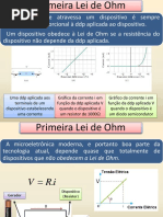 F3 Aula 10 Eletrodinâmica 1 Lei de Ohm Geradores Associação Resistores Circuitos Potência RC Semicondutores