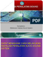 Instalasi Peralatan Sound Sistem