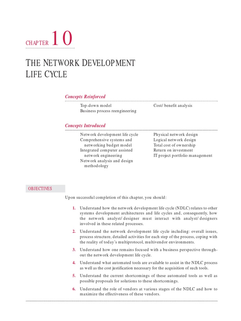 The Network Development Life Cycle PDF | PDF | Business Process ...