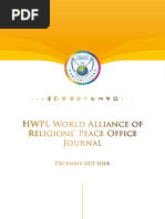 December HWPL World Alliance of Religions' Peace Office (HWPL WARP Office) Journal