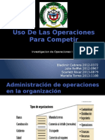 Uso de Las Operaciones para Competir