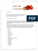 Elaboracion de Salsa de Tomate en laboratorio
