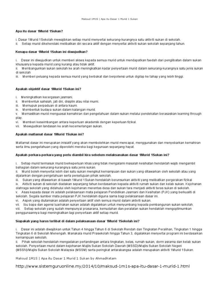 Maksud 1M1S PDF