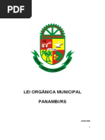 - PANAMBI. Lei Orgânica Do Município.