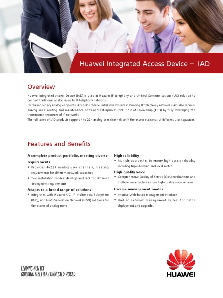 Huawei IAD Product Datasheet | PDF | Voice Over Ip | Ip Multimedia ...