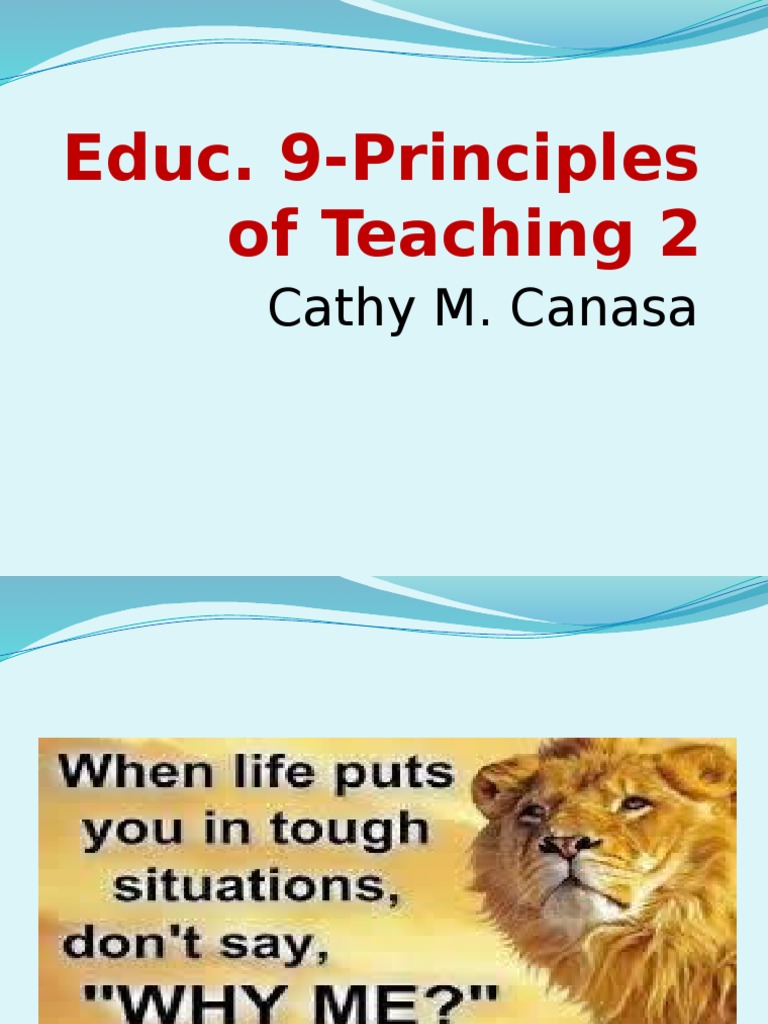 Principles of Effective Teaching Strategies | PDF | Constructivism ...