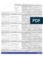 PVUE Authorized Center Log Sheet High Security A4