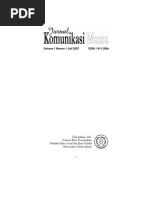 Jurnal Komunikasi Massa Vol 1 No 1 Juli 2007