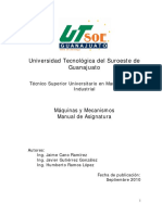 Manual Maquinas y Mecanismos Tsu Mi 2009 Utsoe PDF