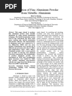 Production of Fine Aluminum Powder