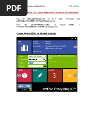 Pml Moving And Rotation Animation Of Aveva E3d Pdms