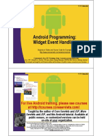 Android Widget Event Handling