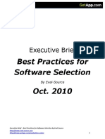 Best Practices For Software Selection PDF