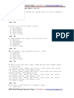 IBPS Computer Knowledge Paper I