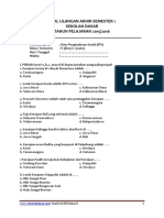 Soal UAS IPS Kelas 5 Semester 1