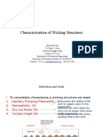 Characterization of Wicking Structures