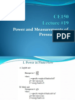 Power and Measurements of Pressure Flows