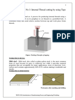 Btech Man Pro Lab Exp No 3_ Internal Thread Cutting by Using Taps