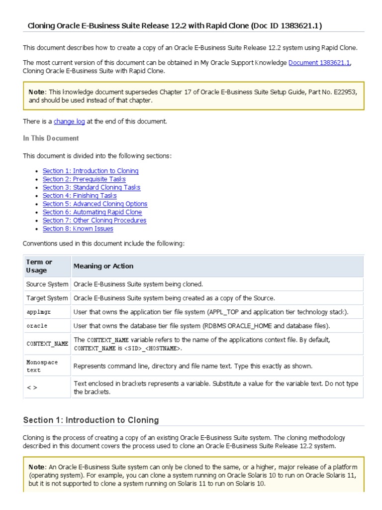 r12 2 0 Clone PDF | PDF | Oracle Database | File System