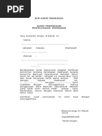 Surat Pernyataan Kontraktor
