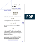 Laplace'S and Poisson'S Equations: Electric Potentials Electric Field Divergence Relationship