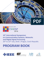 Program Book for 10th International Symposium on Communication Systems, Networks and Digital Signal Processing