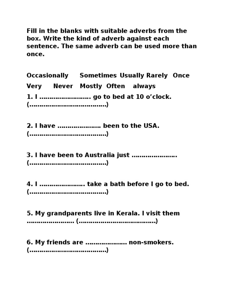 Adverb Practice Adverb Adjective