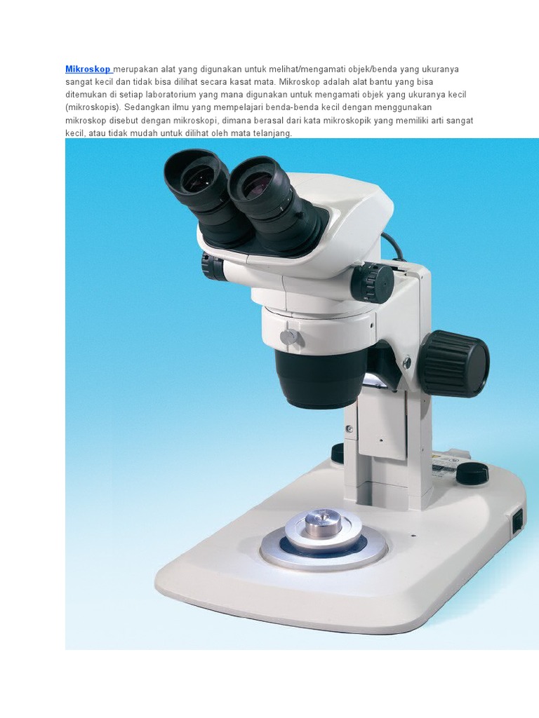 Lensa  Yang Dekat Ke Mata Pada  Mikroskop  Disebut Sebutkan Itu