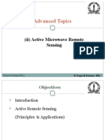 Advanced Topics: (Ii) Active Microwave Remote Sensing