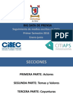 Informe 1er Semestre 2016 Big Data