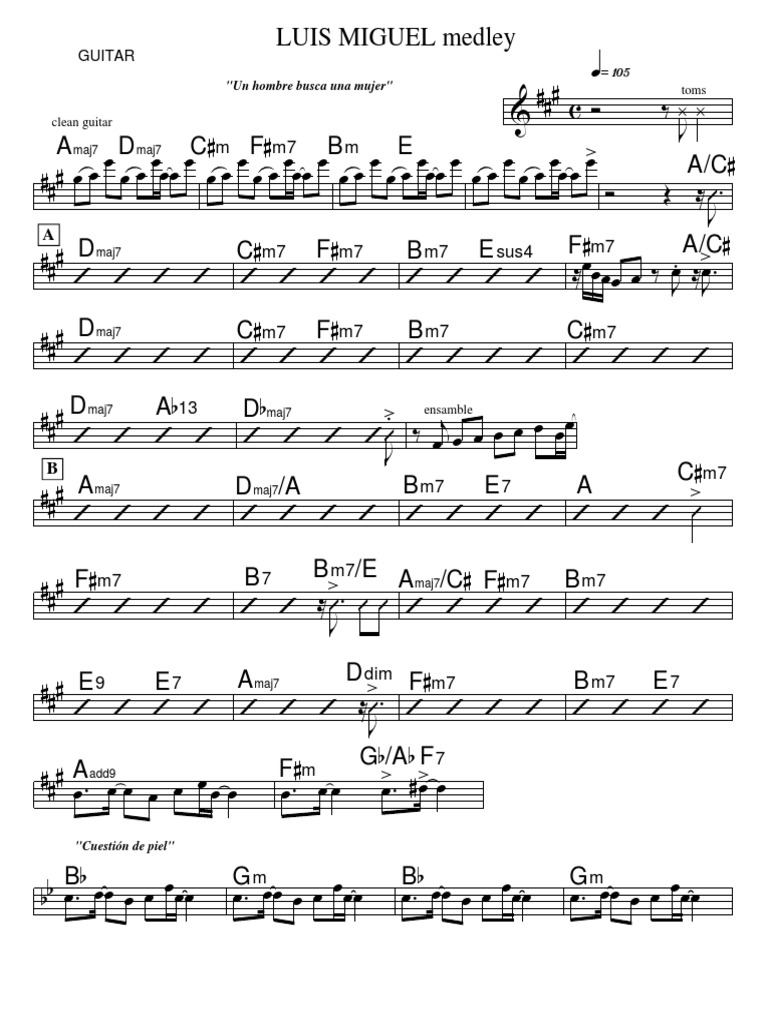 Luis Miguel Medley 2010 Guitar Pdf