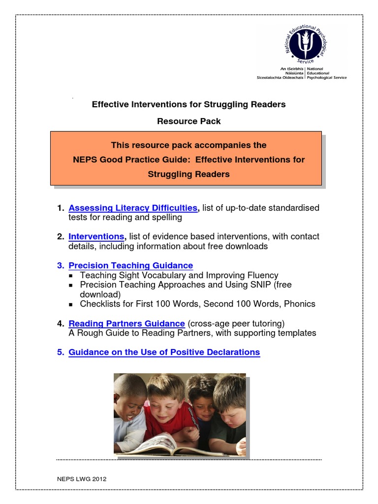 Resouce Pack For Non Readers PDF | PDF | Reading Comprehension ...