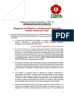 CIRCULAR 001-2016-CNO-FA Seguimos en Afiliación y Fortalezcamos El Frente Amplio