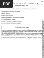 Notificação de Decisão de Procedimento Administrativo